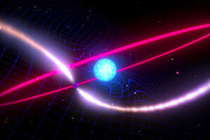 This Dead Star Is Twisting Spacetime