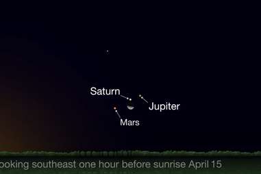 mars saturn jupiter moon