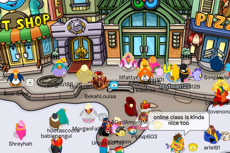 During quarantine, Club Penguin has become more chaotic than ever