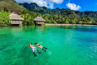 over-water villas