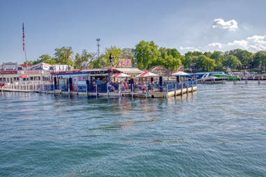 colorful pier at arnold's park