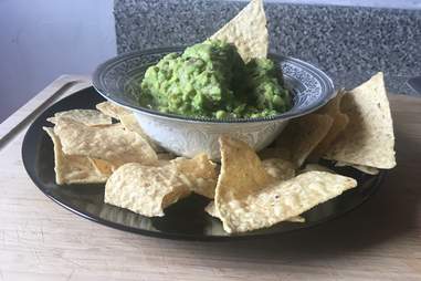 Guacamole and chips