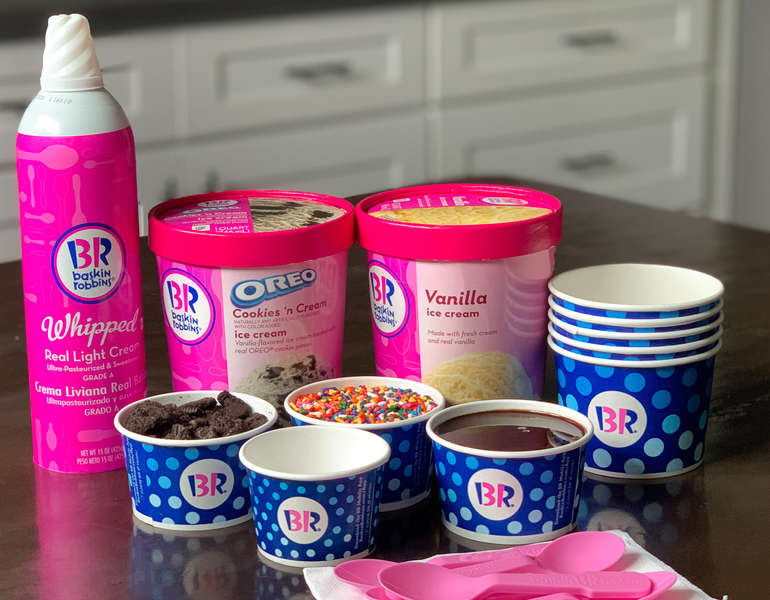 Baskin Robbins Sundae Kits How To Make Ice Cream Sundaes At Home Now Thrillist