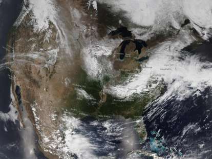 Satellite image of the continental United States on May 7, 2020.NOAA