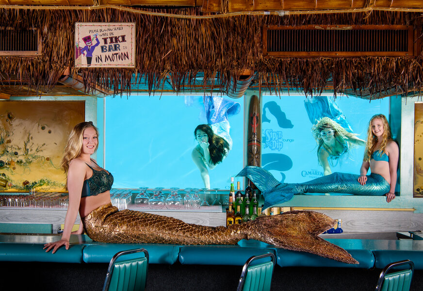 Rum Away with Me! Tiki Bar Inspired Mermaid Water Fish Bowl Drinks