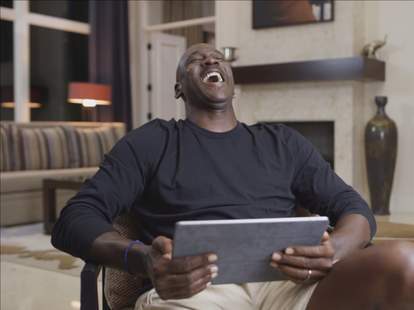 Michael Jordan Laughing Meme Why Was Mj Laughing At Gary Payton Thrillist
