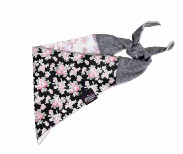 Black and Pink Dog Bandana