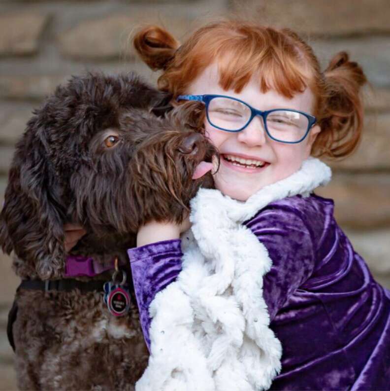 With a service dog at her side, Milford girl is one cool kid - The
