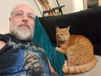 cat sleeps over