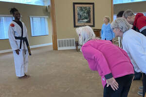 Teen Teaches Karate to the Elderly