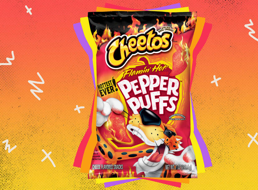 Cheetos Puffs Cheese Flavored Snacks Flamin' Hot Ghost Pepper