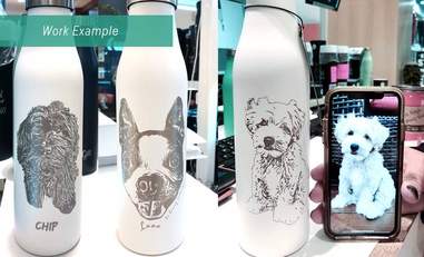 custom dog water tumbler