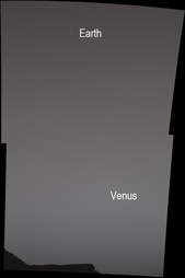 the night sky on Mars
