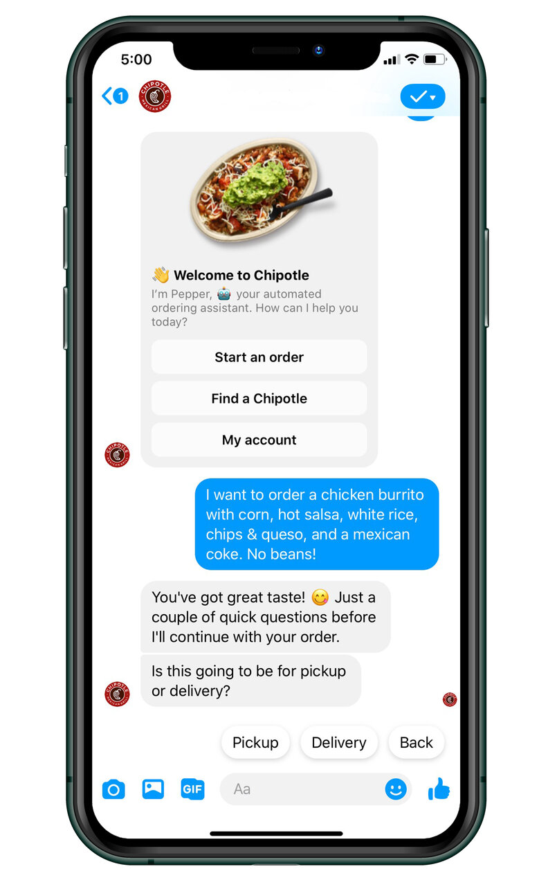 Chipotle Mobile Ordering How to Order on Facebook Messenger & More