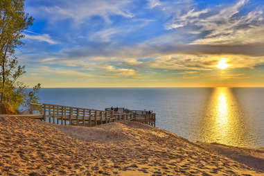 Lake Michigan Overlook at the Sleeping Bear Dunes