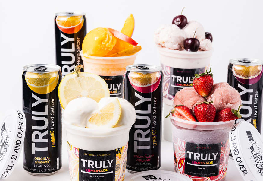 Truly Hard Seltzer & Tipsy Scoop Debut 4 New Flavors of Boozy Ice Cream