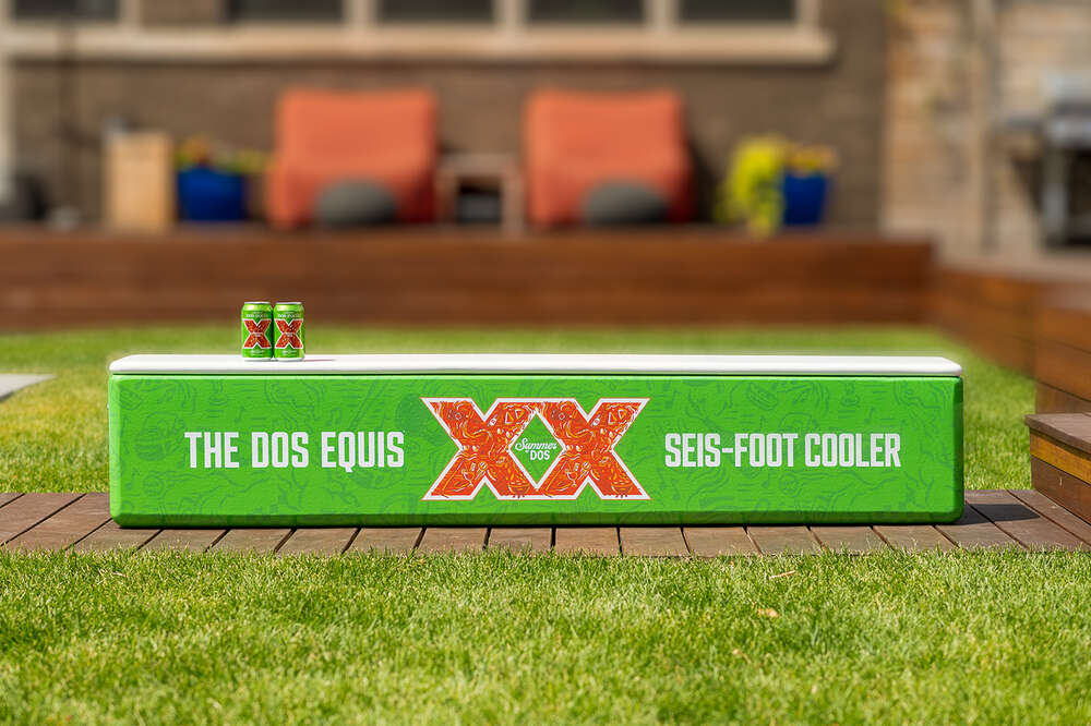 Dos equis 2024 inflatable cooler