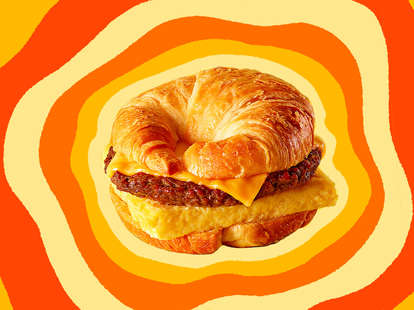 A Burger King Croissan'wich