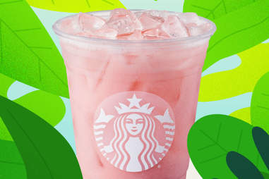 how many calories in a venti pink drink with sweet cream cold foam