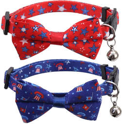 cat collars 4th of july