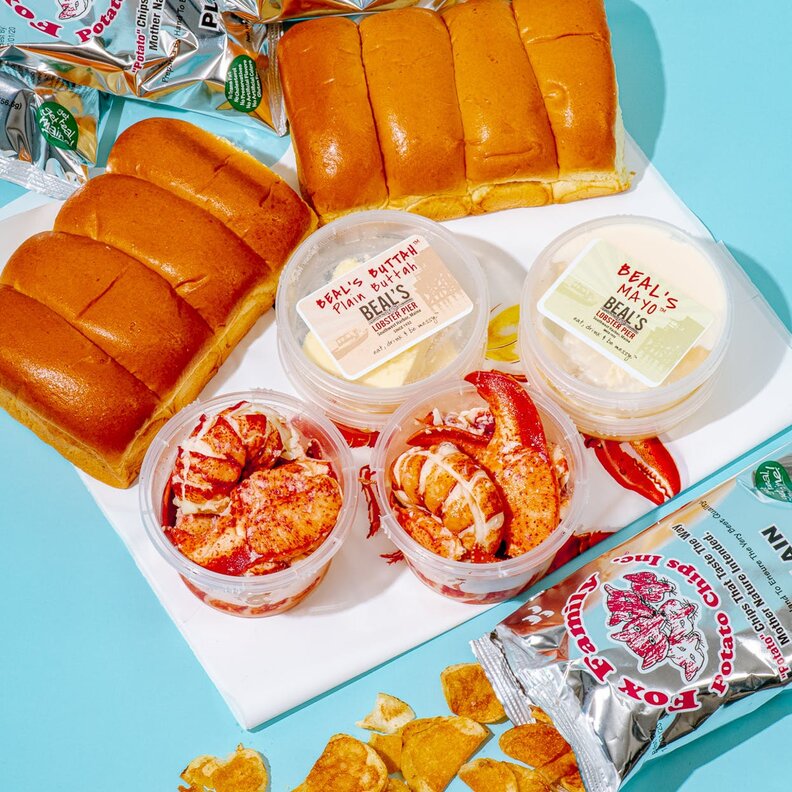 Goldbelly Lobster Roll Kit Sale Get Delivery from Beal's Lobster Pier Thrillist