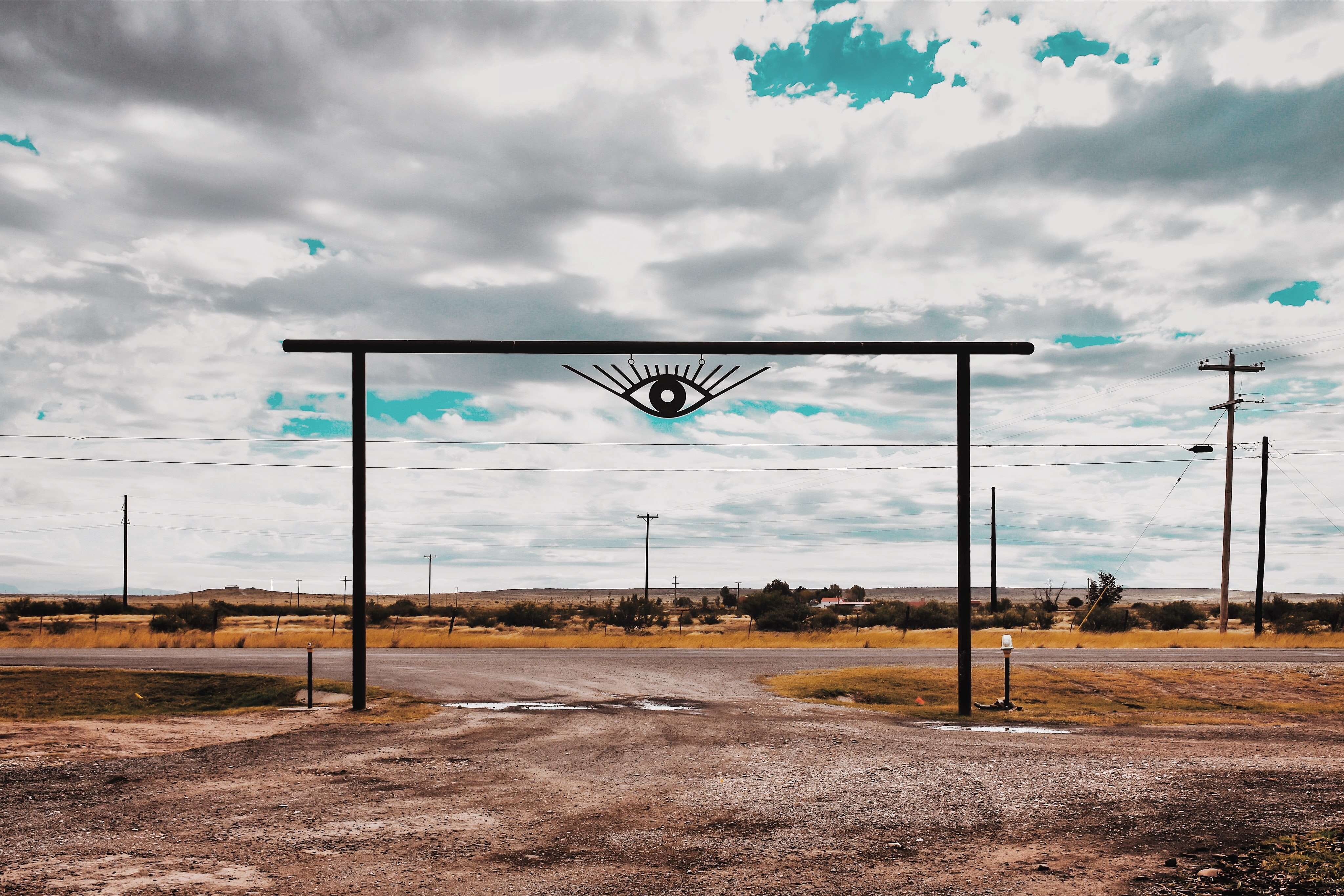 El Cosmico entrance in Marfa