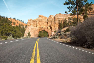 Highway arch, Red Canyon, Utah