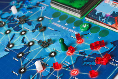 Pandemic board game map