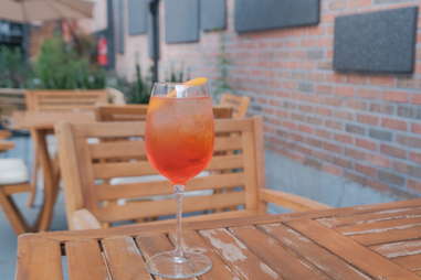 Ten Hope Outdoor Garden's Aperol spritz