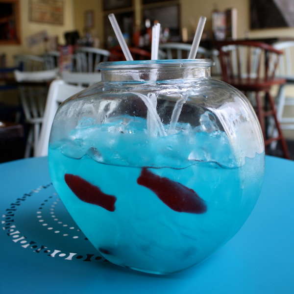 Boozy Fish Bowl at Straw - Cheap Drinks and Great Cocktails - Thrillist