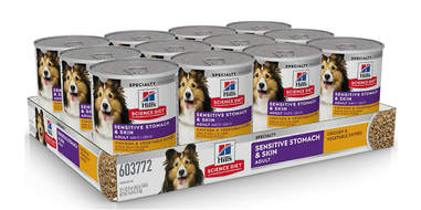 cans of dog food