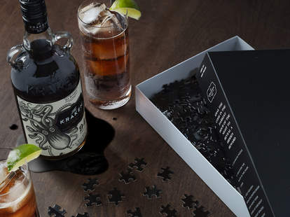 National Rum Day Kraken Rum Has An All Black Puzzle Coloring Book Thrillist