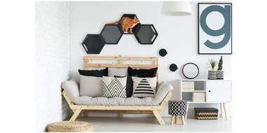 Hexagon Cat Shelves