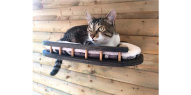 Wooden Cat Shelf