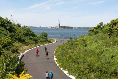 Biking through The Hills on Governors Island