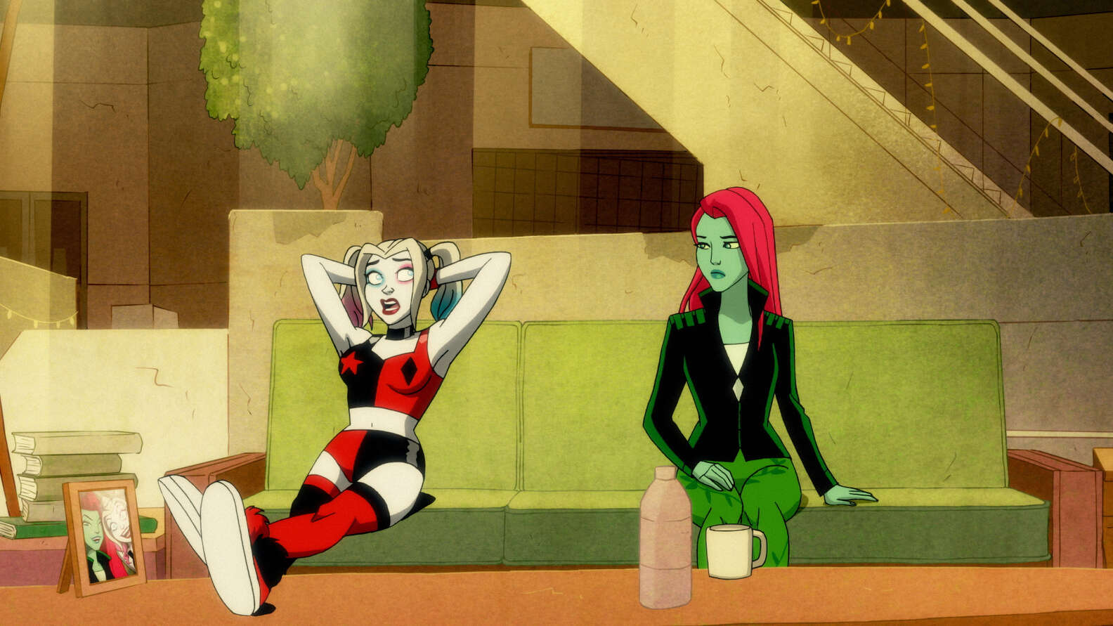 Poison Ivy And Harley Quinn Yuri Lesbian Nipples Hairless Pussy Lips