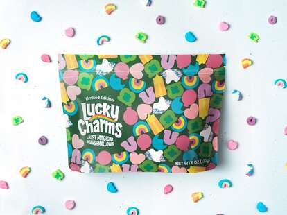 A package of Lucky Charms marshmallows.