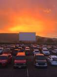 Holiday Twin Drive-In in Fort Collins at sunset
