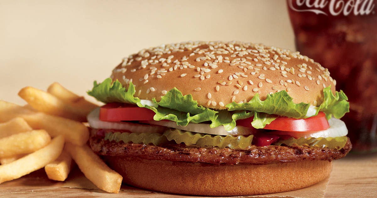 Burger king outlet whopper sandwich