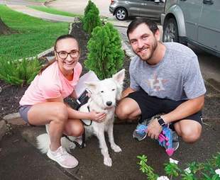 Gardenia with her new family