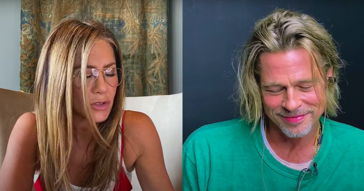 Jennifer Aniston Blowjob Deepthroat - Brad Pitt & Jennifer Aniston Recreated A Dirty Scene From â€œFast Timesâ€ -  NowThis