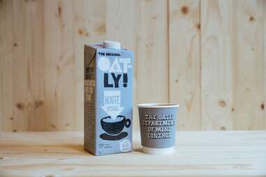 Oatly oat milk for coffee and cereal dairy-free