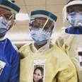 Healthcare Workers in Full Gear Wear Photos Of Themselves To Put Patients At Ease