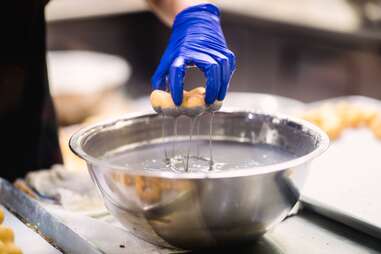 mochi donut black sesame