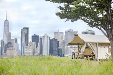 glamping on Governors Island