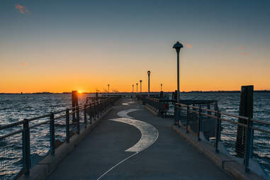 Louis Valentino, Jr. Pier, in Red Hook, Brooklyn