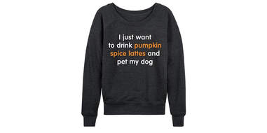 PSL And Pet My Dog Slouchy Pullover