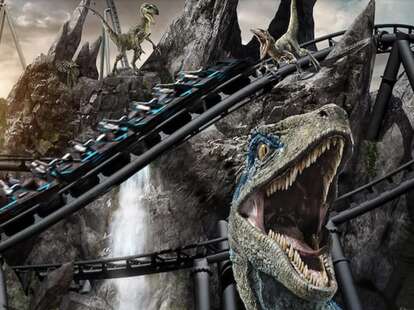 Universal Studios VelociCoaster The First Jurassic World Roller