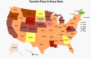 Zippia Pizza Map
