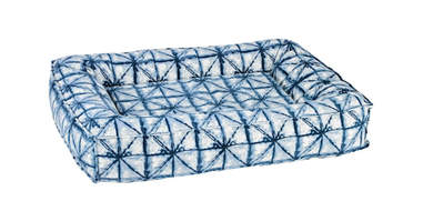 Shibori Microvelvet Divine Futon Dog Bed
